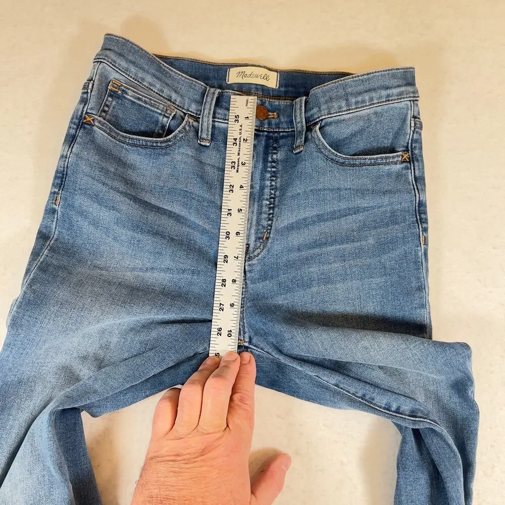 Madewell 10" Roadtripper Jeans Style # MD518 Woman's 27 Skinny High Rise Stretch - Picture 7 of 16